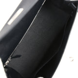 Hermes Kelly Sellier 28 Black Epsom Palladium Hardware