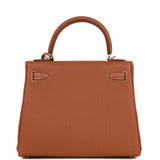 Hermes Kelly Retourne 25 Gold Togo Gold Hardware