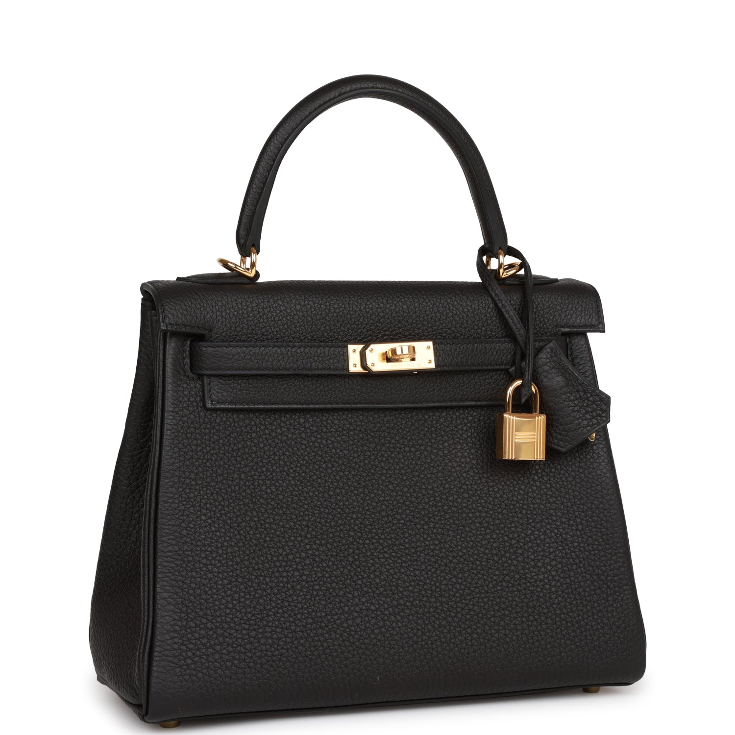 Hermes Kelly Retourne 25 Black Togo Gold Hardware – Madison Avenue Couture