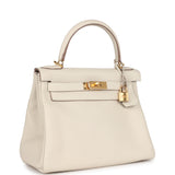 Hermes Kelly Retourne 28 Craie Togo Gold Hardware