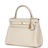 Hermes Kelly Retourne 28 Craie Togo Gold Hardware