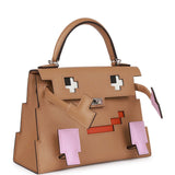 Hermes "Quelle Idolle" Picto Kelly Doll Chai Epsom Palladium Hardware - Payment 1