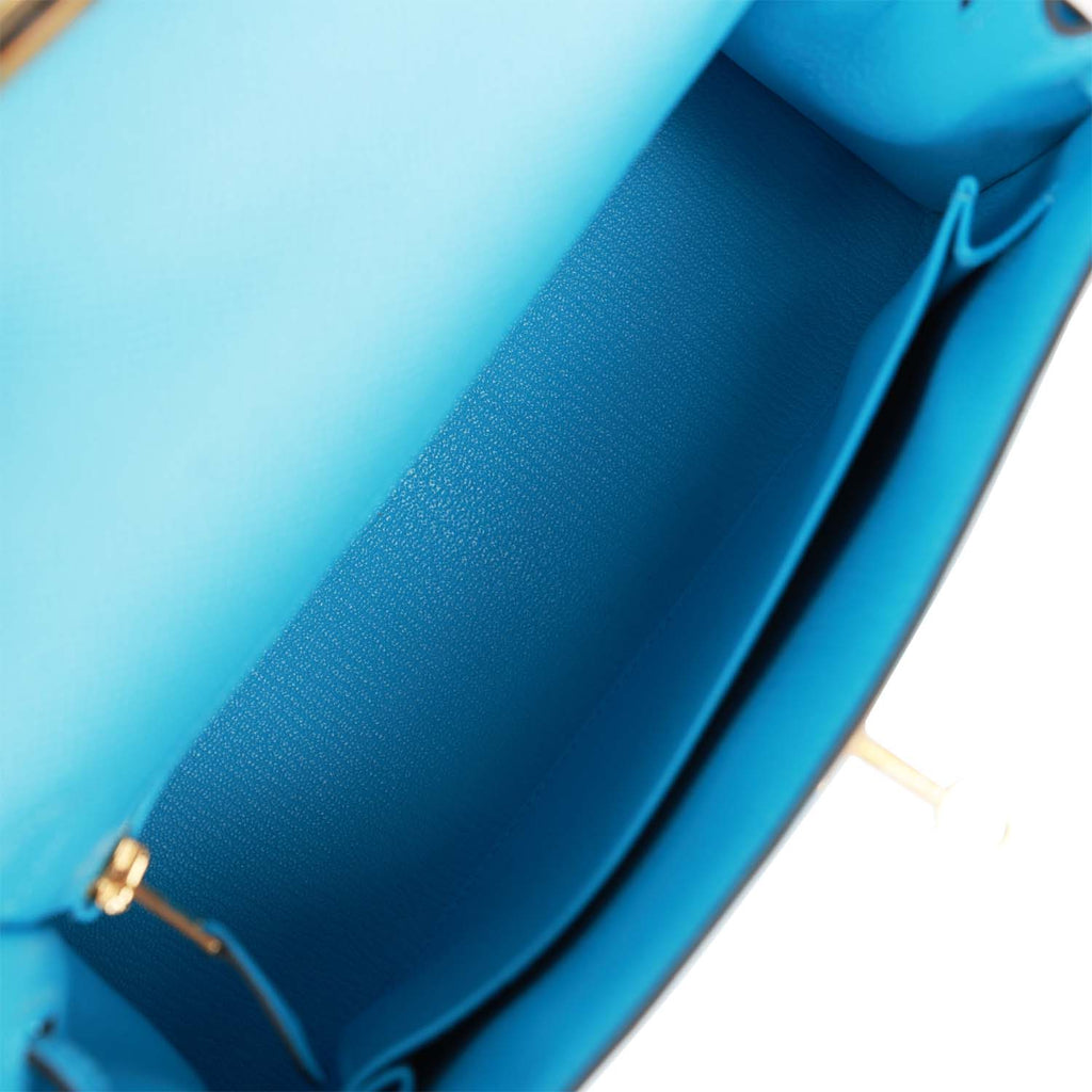 Bleu Celeste Epsom Kelly Sellier 25 Palladium Hardware, 2021, New York  Handbags & Accessories September 2022, 2022