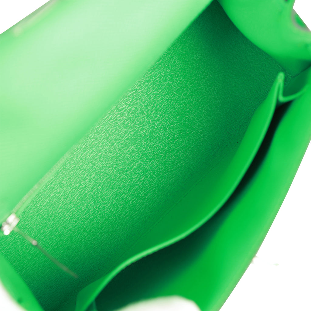 Hermes Kelly 25 Sellier Lime Epsom Palladium Hardware #C - Vendome Monte  Carlo