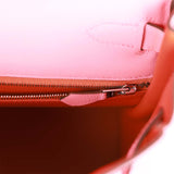 Hermès Kelly Danse II Rose D'ete Evercolor leather Palladium Hardware