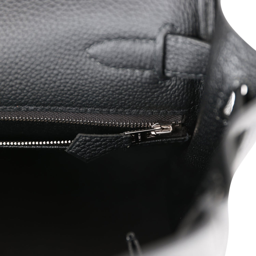 Hermès Black Togo Kelly Retourne 25 Palladium Hardware, 2021