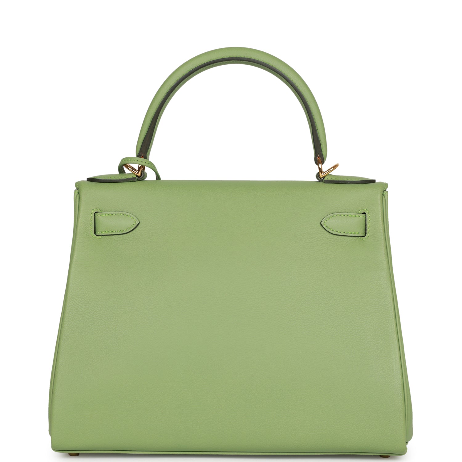 Pre-owned Hermes Kelly Retourne 28 Vert Criquet Evercolor Gold Hardwar ...