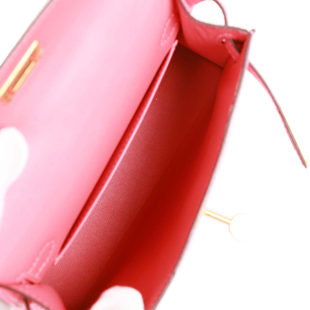 Hermes Kelly 20 Mini Sellier Bag Rose Lipstick Chevre Leather Palladiu –  Mightychic