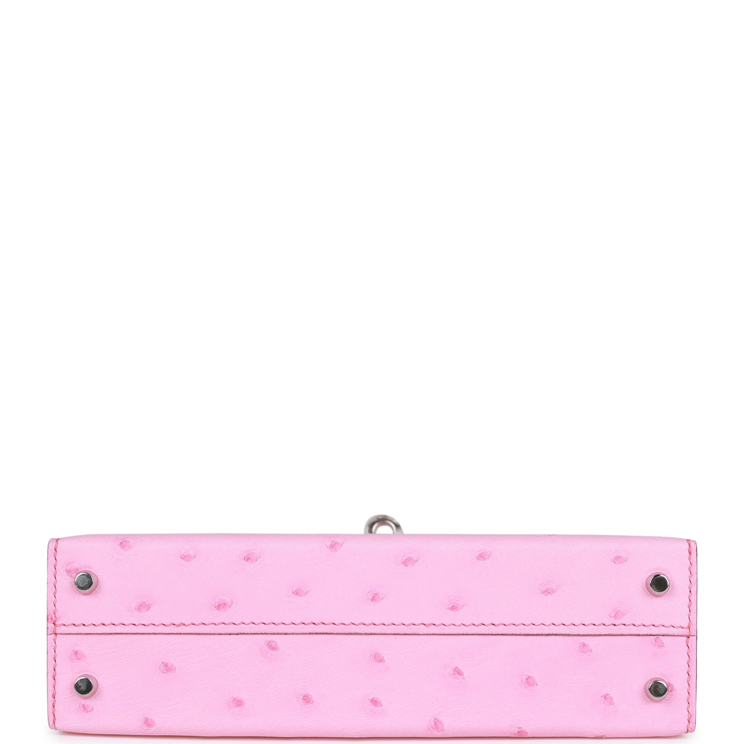 Hermes Kelly Sellier 20 Bubblegum Ostrich Palladium Hardware – Madison ...