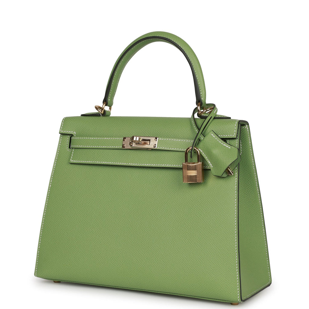 Hermes Birkin Handbag Vert Chartreuse Clemence with Palladium