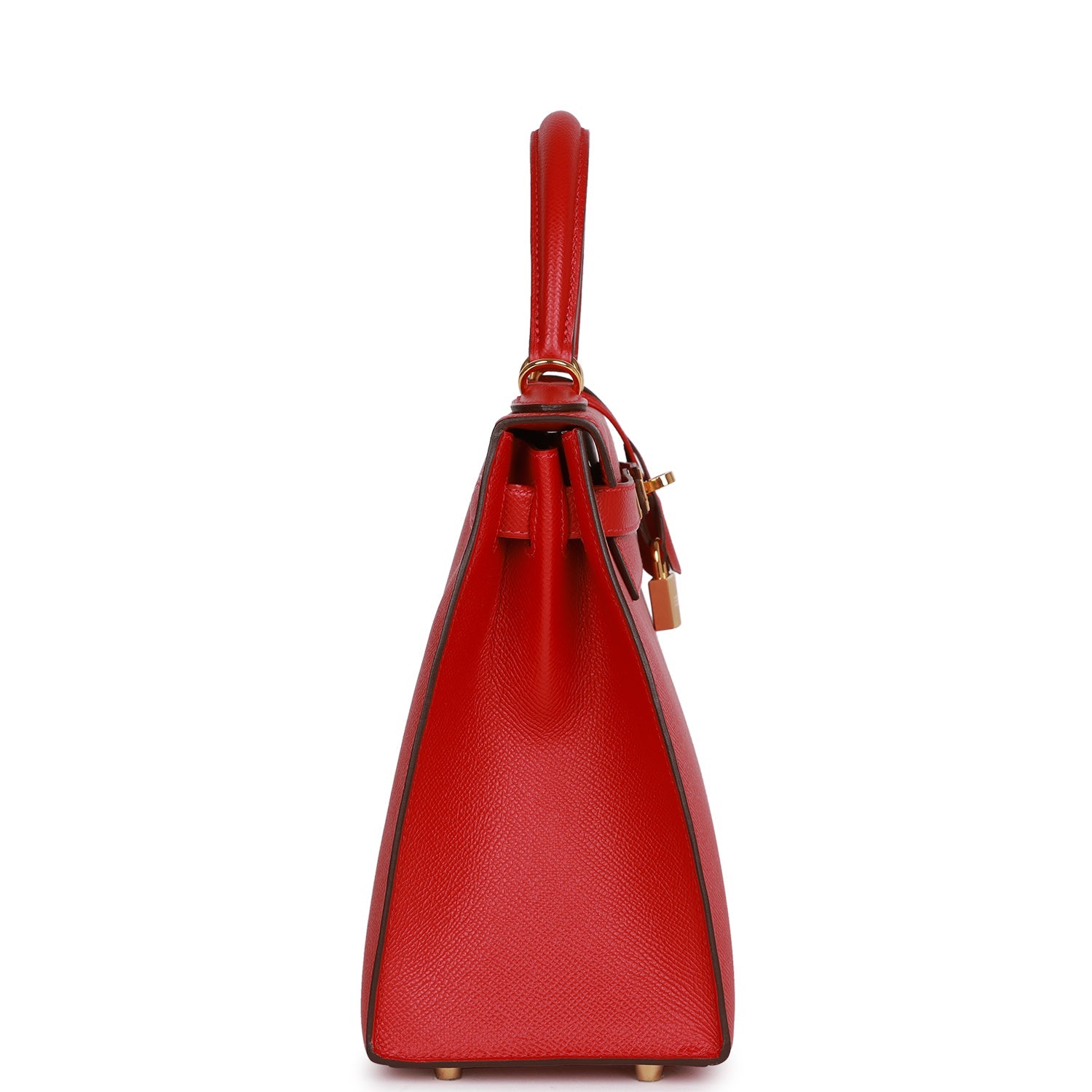 KELLY HANDBAG 28 IN ROUGE CASAQUE RED EPSOM LEATHER GOLD HARDWARE