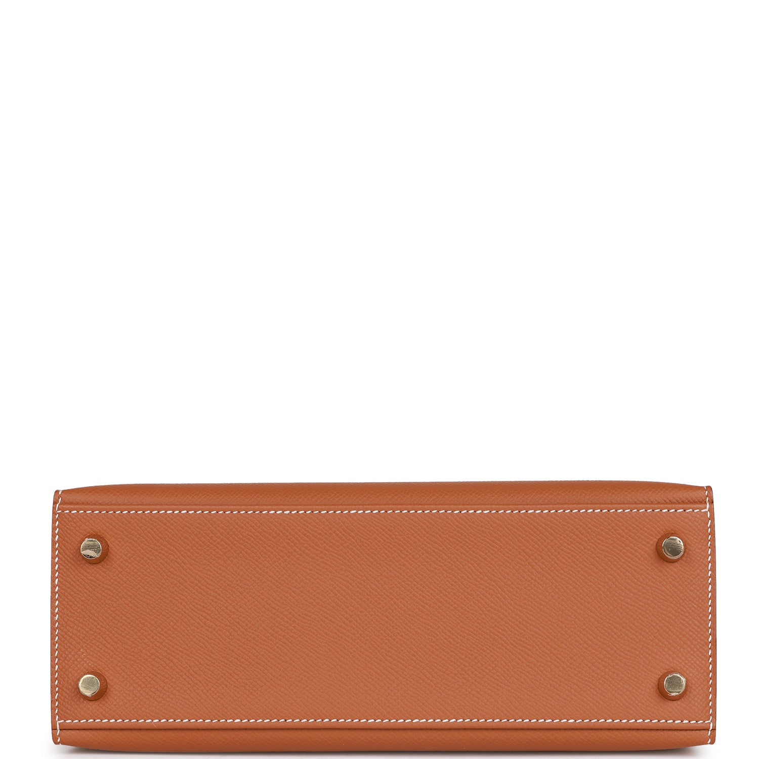 KELLY 25CM IN GOLD EPSOM CALFSKIN SILVER HARDWARE