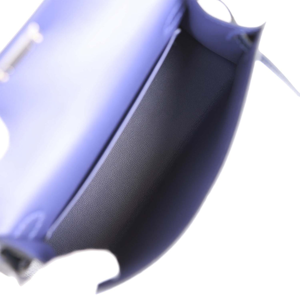 Bleu Brume Chèvre Mysore Mini Kelly II 20 Palladium Hardware, 2022