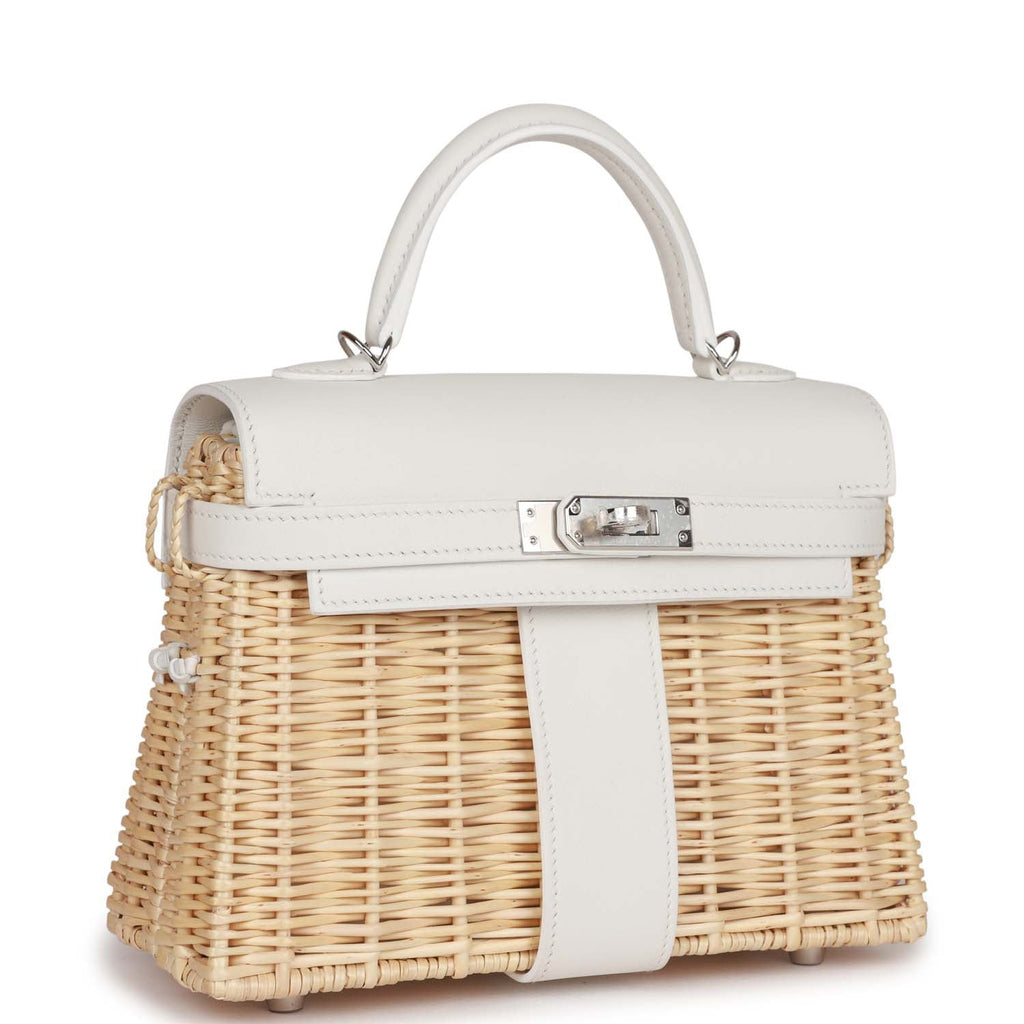 Hermes Fauve Brown Picnic Kelly Mini 20 Bag Handbag Wicker – MAISON de LUXE