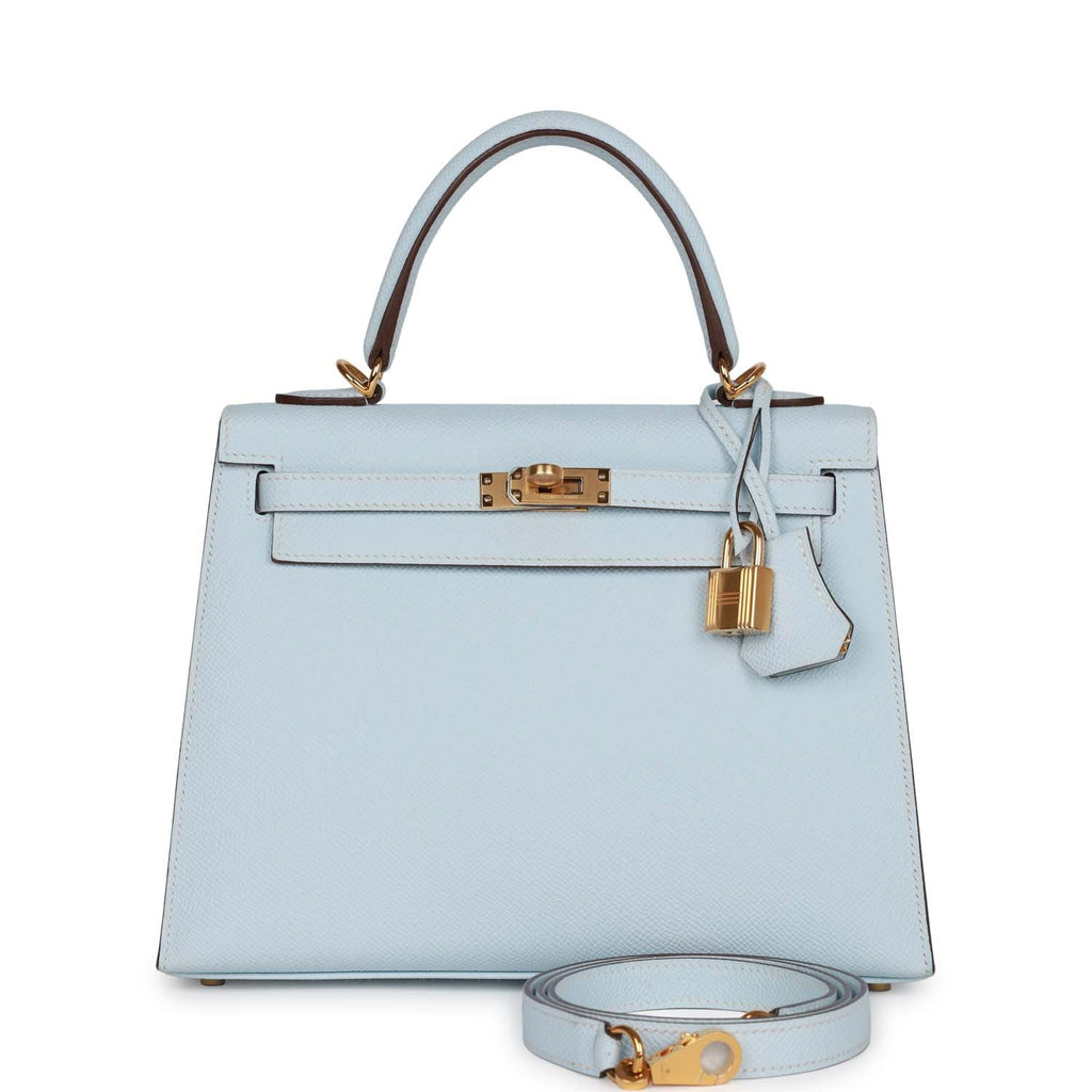 Hermes kelly 25 bleu brume Clearance