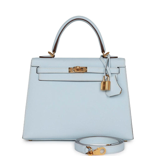 Hermès Blue Brume Handbags for Sale