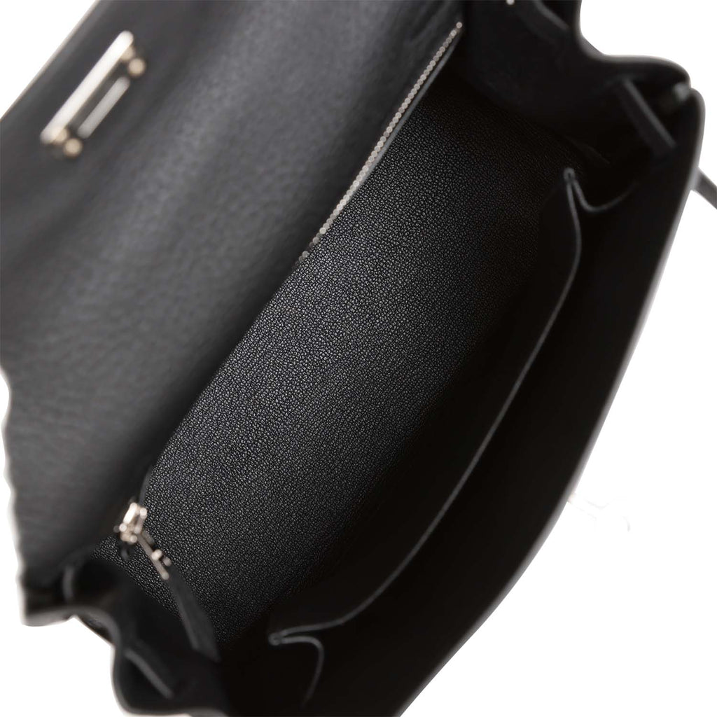 Hermes Kelly Retourne 25 Black Togo Palladium Hardware – Madison Avenue  Couture
