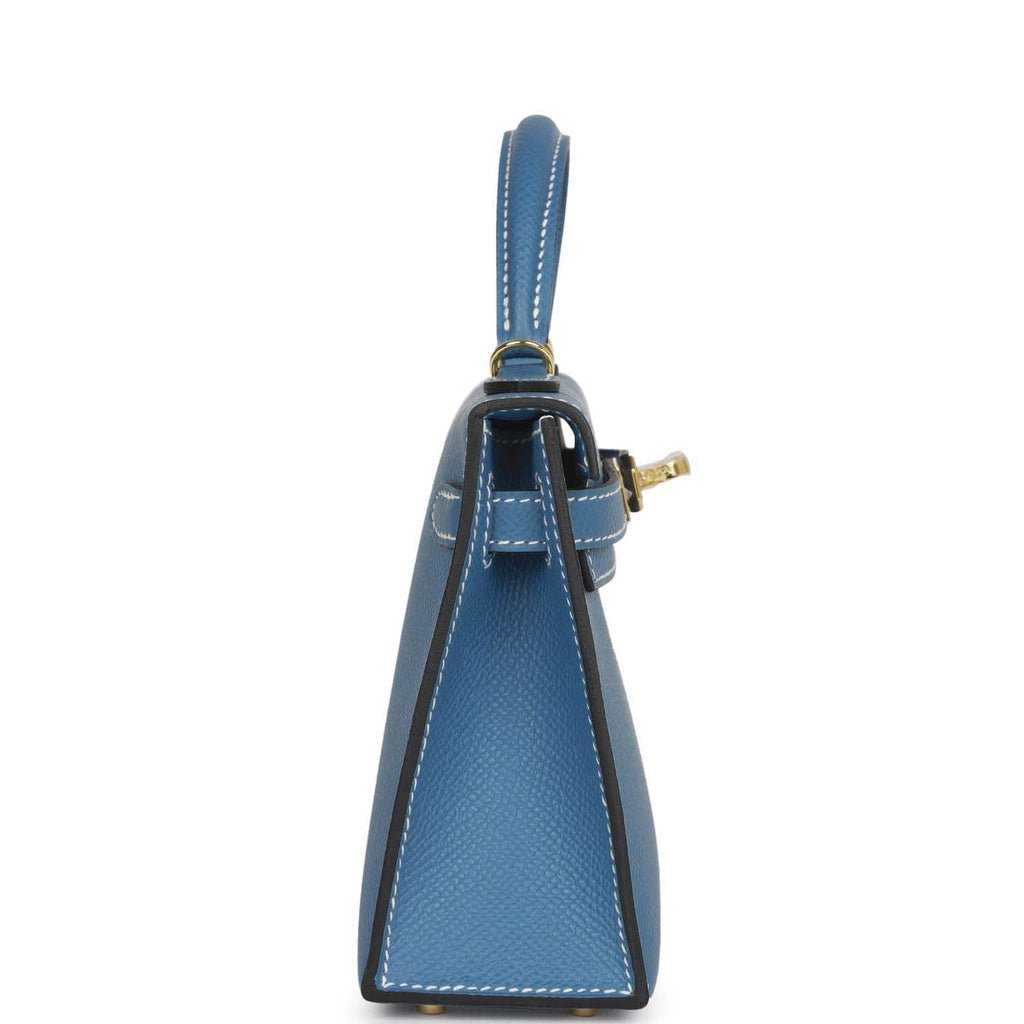 Hermes Kelly 25cm Blue Sapphire Navy Epsom Sellier Bag Gold Y Stamp, 2020