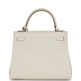 Hermes Kelly Retourne 25 Mushroom Togo Palladium Hardware