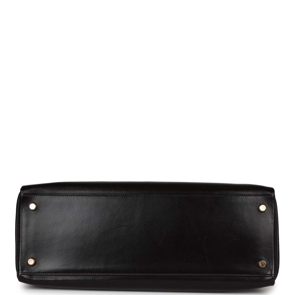 Hermes Kelly 35 cm Black Box Sellier Gold Hardware Authentic Hermès -  SANDIA EXCHANGE