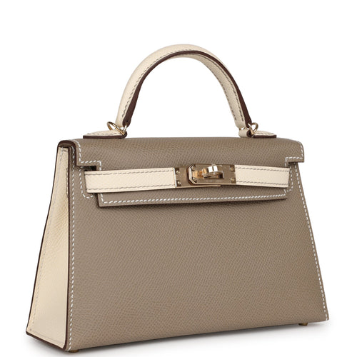 Hermes Kelly 25cm Sellier Bag In Gris Asphalt Epsom Leather 