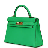 Hermes Kelly Sellier 20 Vert Comics Chevre Gold Hardware