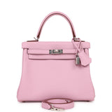 Hermes Kelly Retourne 25 Mauve Sylvestre Swift Palladium Hardware