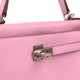 Hermes Kelly Retourne 25 Mauve Sylvestre Swift Palladium Hardware