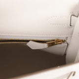 Hermes Kelly Retourne 25 Gris Pale Swift Gold Hardware