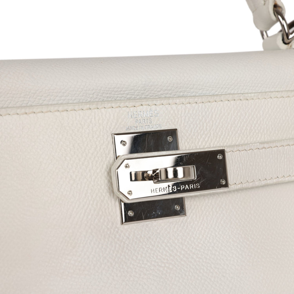 HERMES Hermès 2000 Pre-Owned Kelly 32 Retourne Handbag - White for