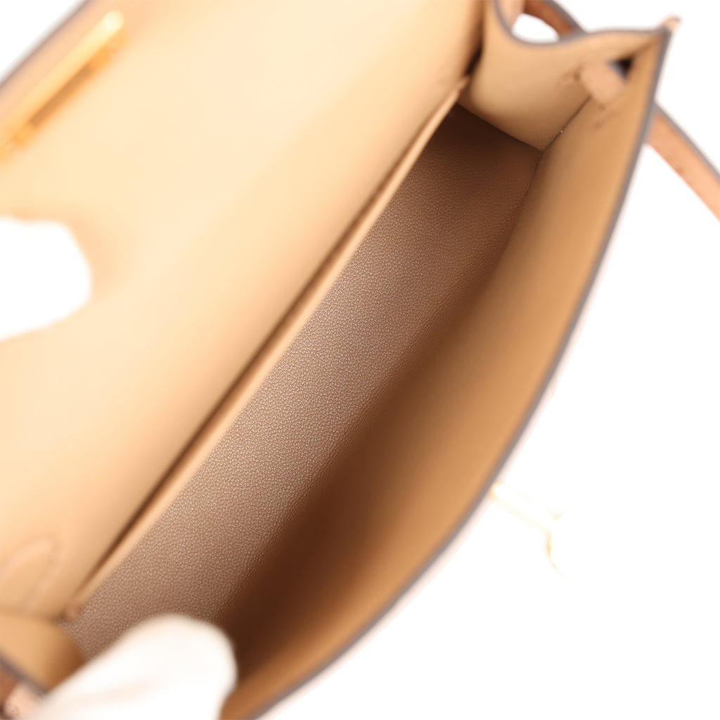 Hermès Kelly 20 Mini II Sellier Violine Ostrich Gold Hardware - 2021