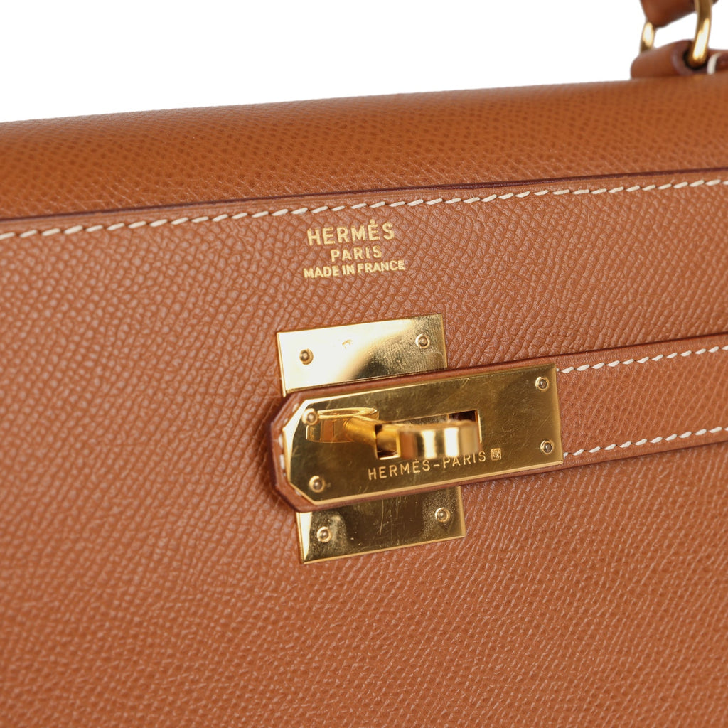 Vintage Hermes Kelly Sellier 32 Gold Courcheval Gold Hardware – Madison  Avenue Couture