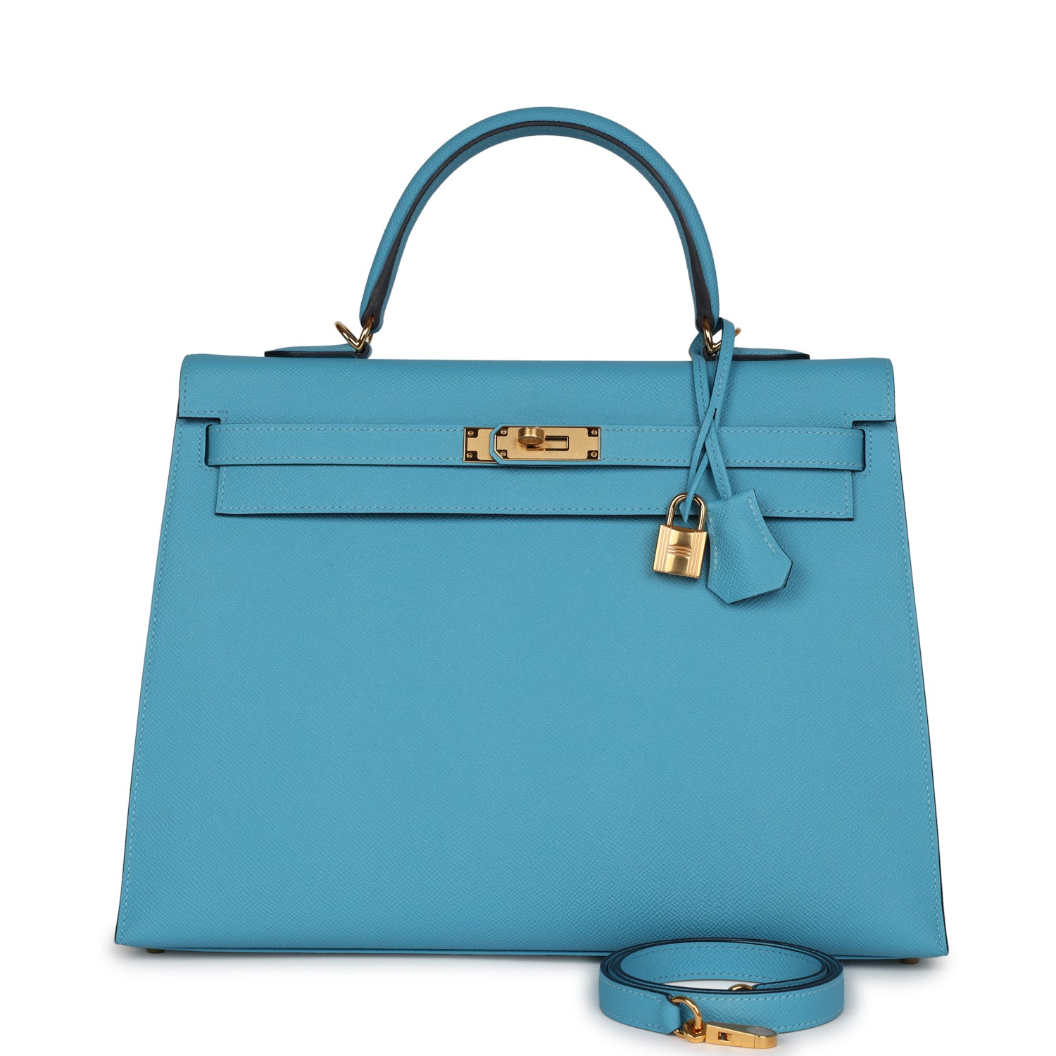 Hermes Kelly Sellier 35 Bleu du Nord Epsom Gold Hardware – Madison ...