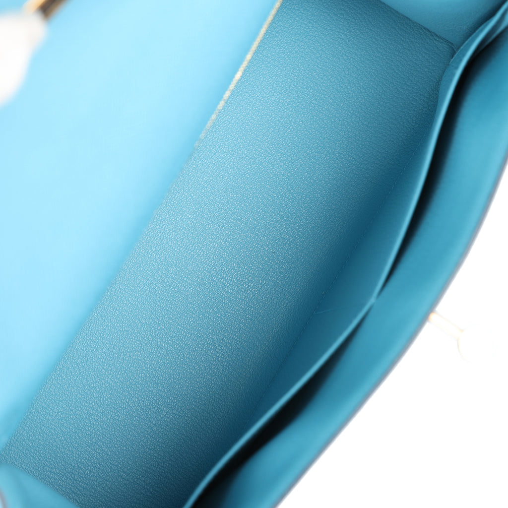 Hermes Kelly 25 Sellier Bleu du Nord Epsom Gold Hardware #D - Vendome Monte  Carlo