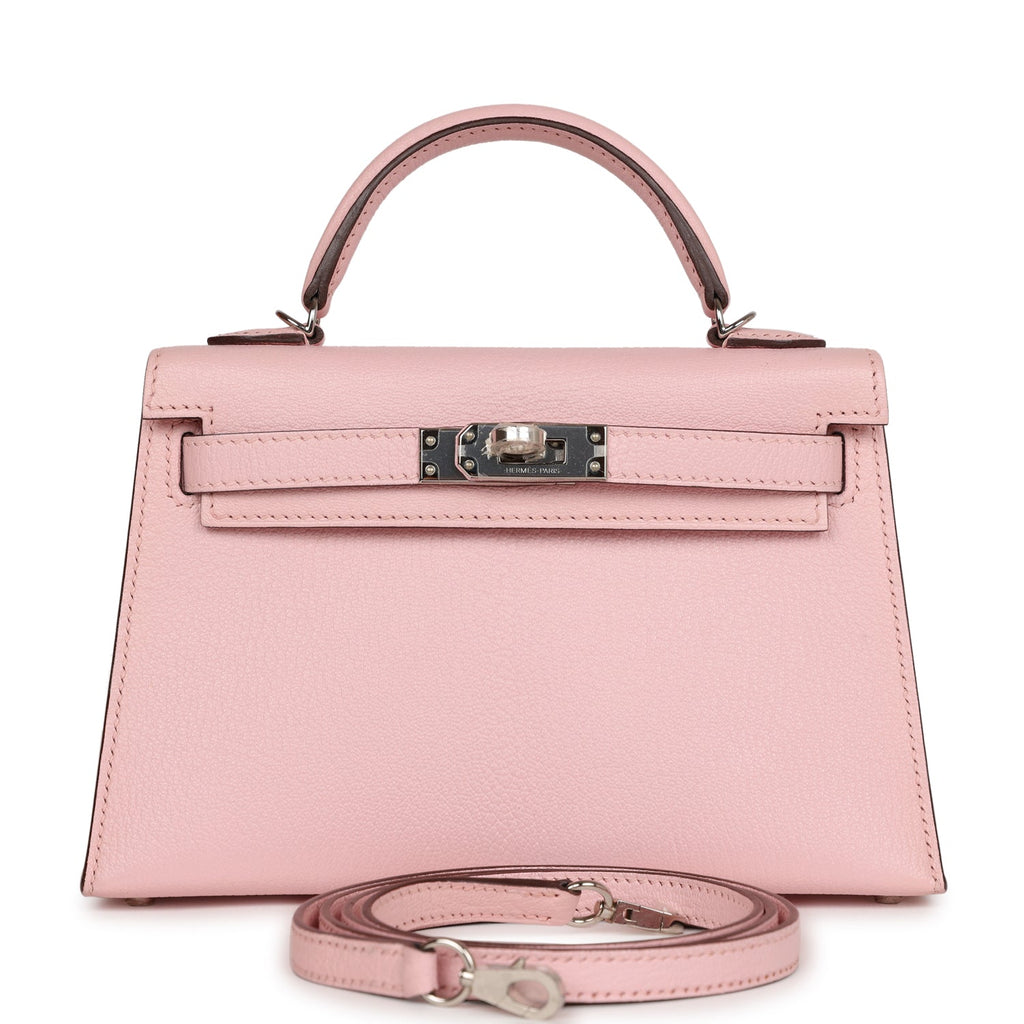 Hermes Kelly Sellier 20 Rose Sakura Chevre Palladium Hardware – Madison  Avenue Couture