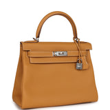 Hermes Kelly Retourne 28 Naturel Sable Togo Palladium Hardware