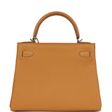 Hermes Kelly Retourne 28 Naturel Sable Togo Palladium Hardware