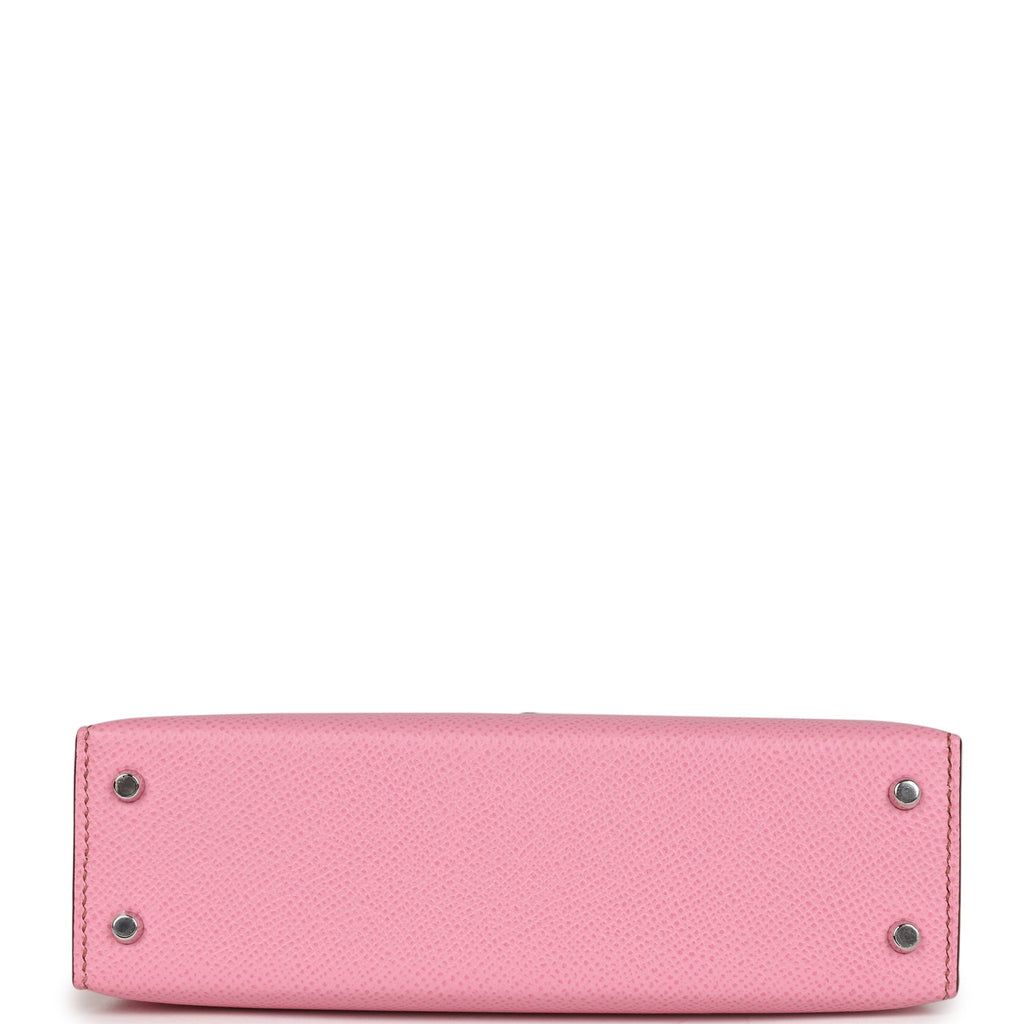 Hermes Kelly Sellier 20 Bubblegum Epsom Palladium Hardware – Madison ...