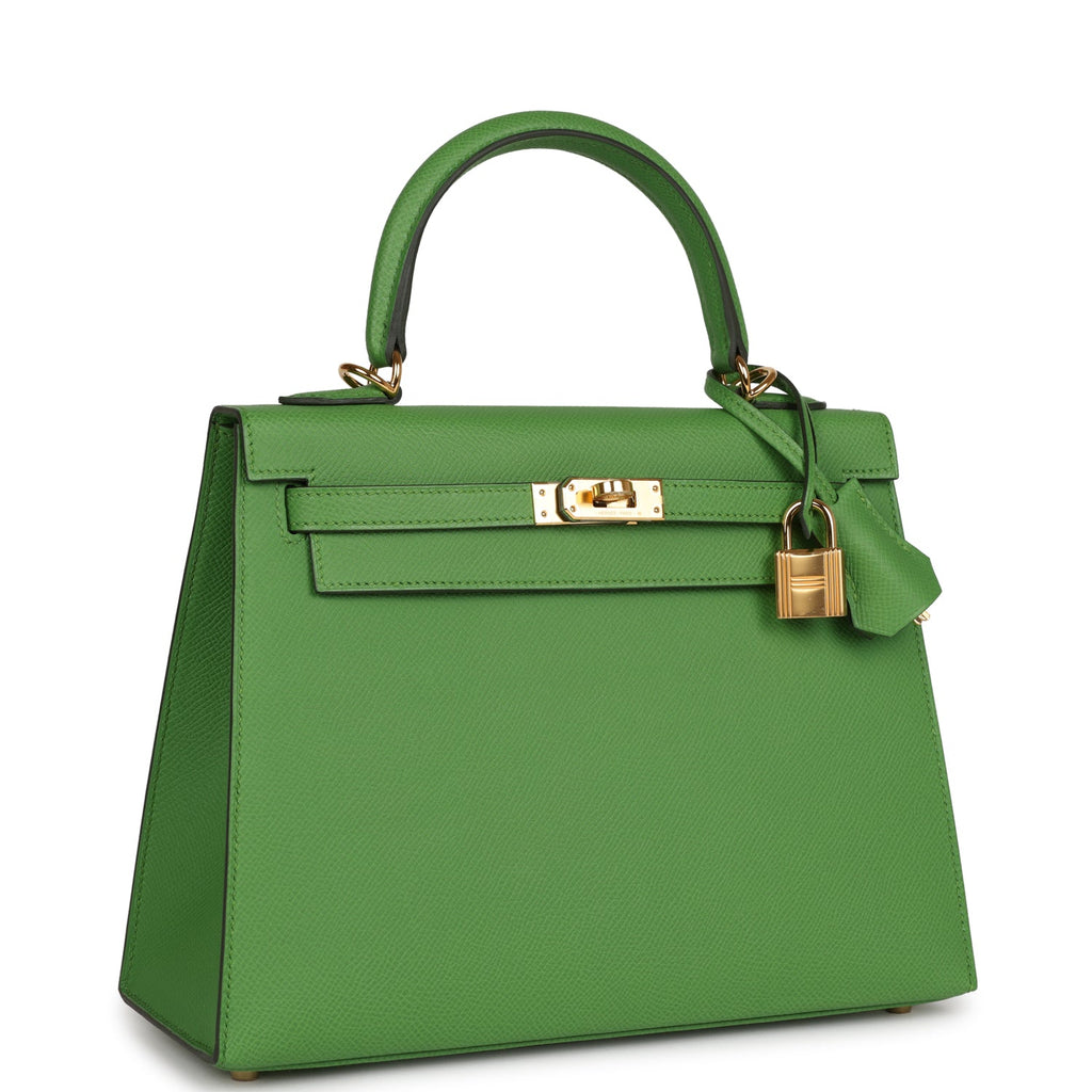 Hermes Kelly Sellier 20 Vert Yucca Epsom Gold Hardware – Madison Avenue  Couture