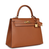Hermes Kelly Sellier 25 Gold Madame Gold Hardware