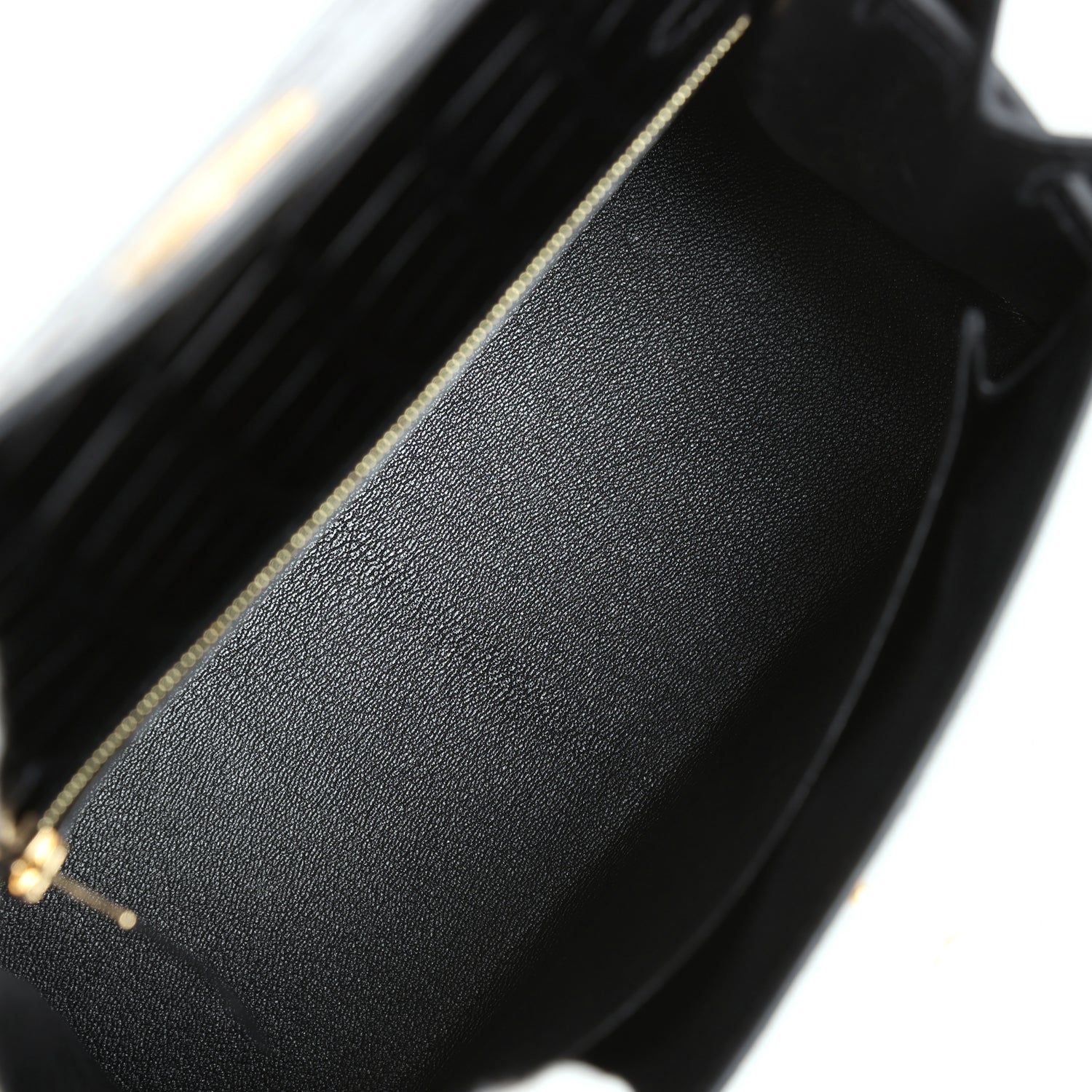 KELLY CUT 31 IN PINE GREEN SHINNY ALLIGATOR LEATHER WITH GOLD HARDWARE main image 0