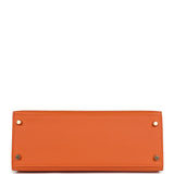 Hermes Kelly Sellier 28 Orange Epsom Gold Hardware