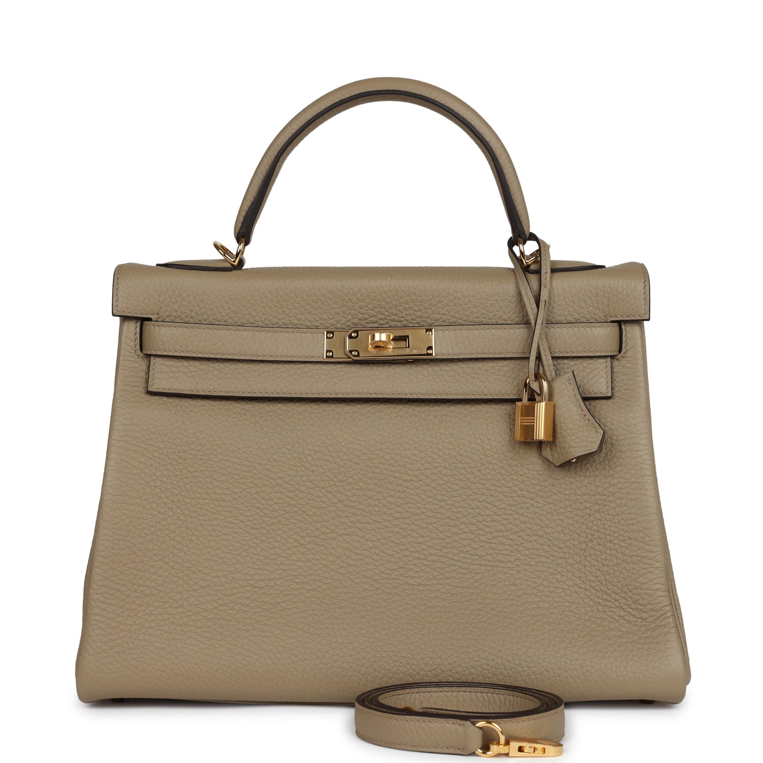 Hermes Kelly Retourne 32 Beige Marfa Epsom Gold Hardware – Madison ...