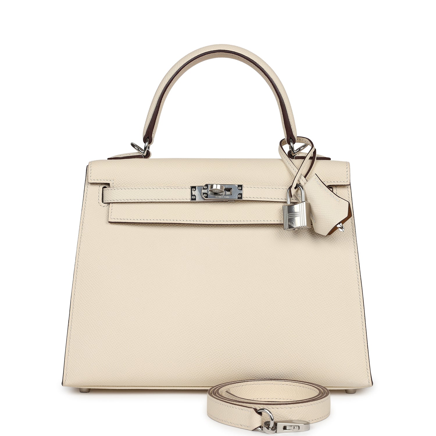 Hermes Kelly Sellier 25 Nata Verso Epsom Palladium Hardware – Madison ...