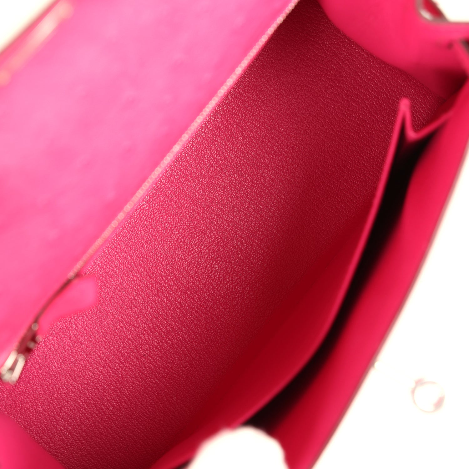 KELLY SELLIER 25 BAG IN SALMON PINK OSTRICH LEATHER WITH GOLD HARDWARE main image 1