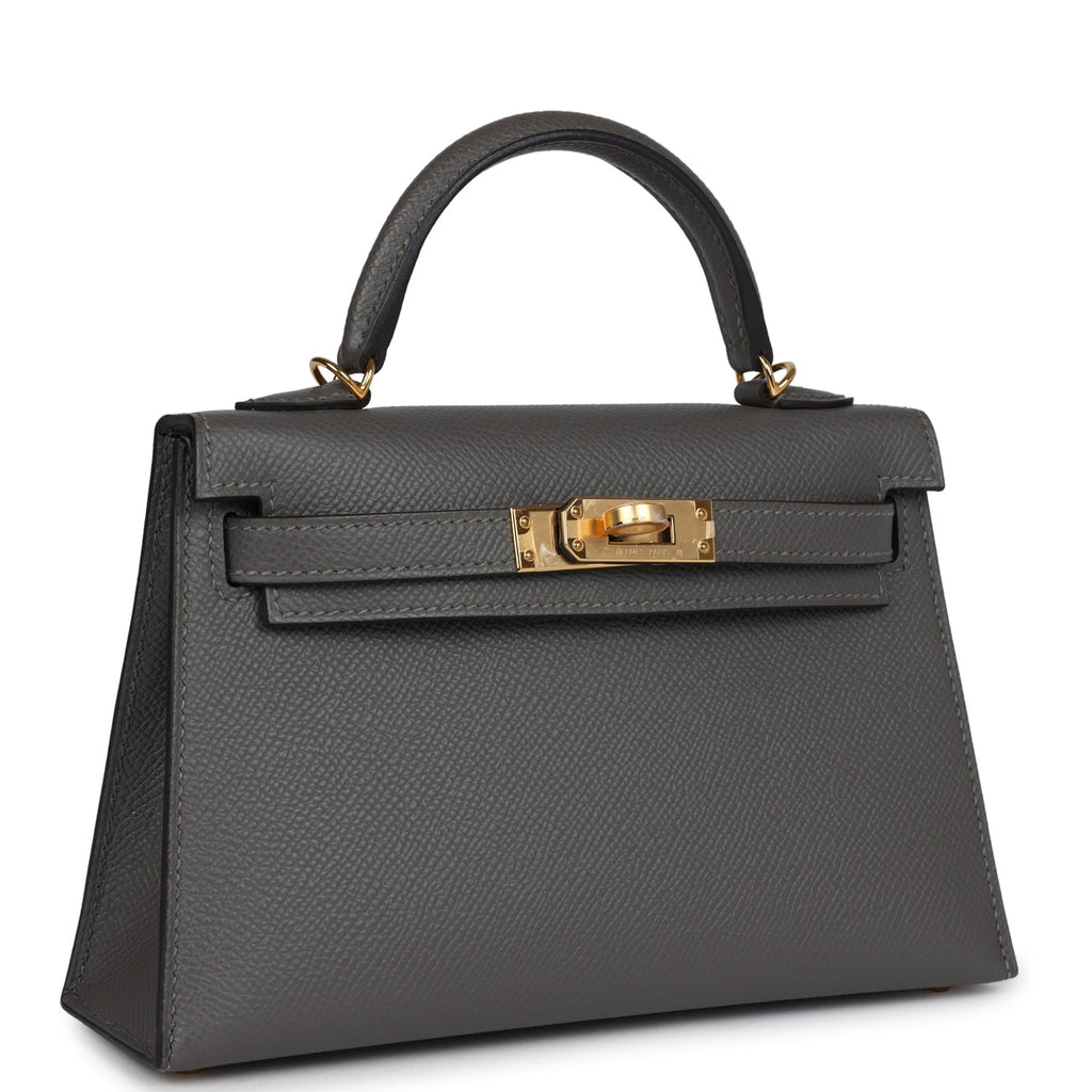 Hermes Kelly Sellier 20 Gris Meyer Epsom Gold Hardware – Madison 