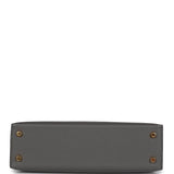 Hermes Kelly Sellier 20 Gris Meyer Epsom Gold Hardware