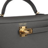 Hermes Kelly Sellier 20 Gris Meyer Epsom Gold Hardware