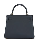 Hermes Kelly Retourne 25 Gris Misty Togo Permabrass Hardware