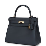 Hermes Kelly Retourne 28 Gris Misty Togo Permabrass Hardware